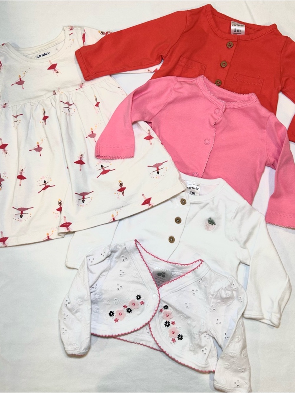 7 Items Baby Girl Clothes Bundle - 0-3 Months